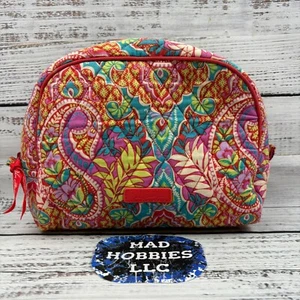 Bolsa de Maquillaje Vera Bradley 10x8 Pulgadas Plástico Cosmético Interior Forro Patrón Floral - Imagen 1 de 7