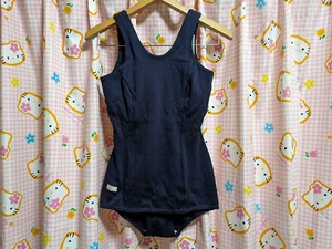 64 ^_^ Japanese SchoolGirl Swimsuit. Navy. Good! Size 66cm approx. - Picture 1 of 9
