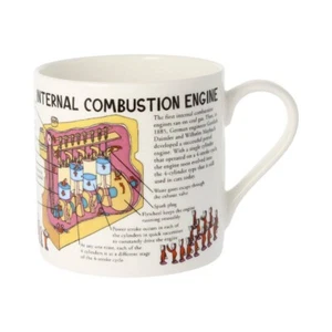 Coffee Mug Internal Combustion Engine Bone China McLaggan Car Lovers Gift 14 oz - Picture 1 of 1