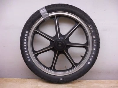 1985 Kawasaki 454 LTD K171-1> front wheel rim hub 19in - Image 1 of 4