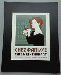 Red Hair Lady David Lance Goines Matted Art Print Chez Panisse Poster Restaurant - Picture 1 of 3