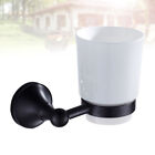 Wall Mounted Metal Cup Holder with Ceramic Cup for Bathroom or Hotel