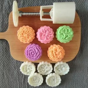 1 Set Festival Plätzchen Dekorieren Mondkuchen Form 3D Blumen Form Küchenhelfer - Bild 1 von 18
