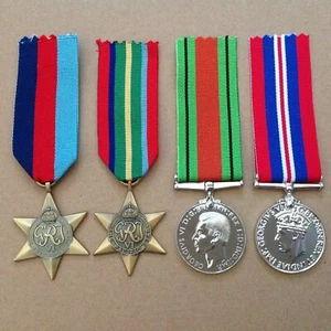 WWII PACIFIC STAR MEDAL GROUP | KOKODA | ANZAC | WORLD WAR II | ANTIQUE TONE - Picture 1 of 1