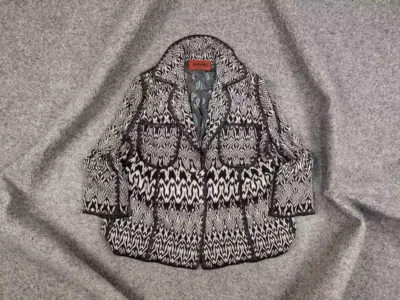 Chaqueta Blazer Missoni Zig Zag Patrón Ligero Corto Bolsillo Foto 1 de 4