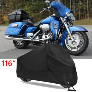 295cm/116" XXXL Cubierta Moto Impermeable UV A Prueba de Nieve para Harley Davidson  - Imagen 1 de 13