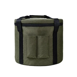 Hye-eun 8 10 12 inch Green Carry Bags for Crystal Singing Bowl