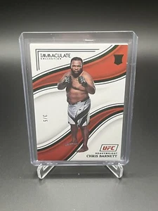 2023 Panini Immaculate Collection UFC Chris Barnett Emerald Rookie RC #3/5 - Picture 1 of 2