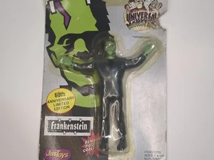 Vintage 1991 Universal Monsters 60th Anniversary Frankenstein Bend-Ems Bendy Toy - Picture 1 of 11