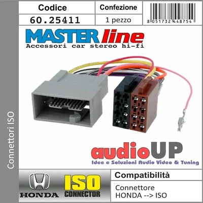 Conector de Radio Original a Iso Honda 2012 IN Entonces Adaptador Estéreo - Imagen 1 de 2