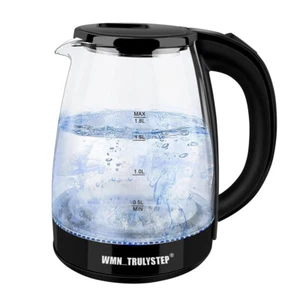 WMN_TRULYSTEP Glass Electric Kettle 1.8L Fast Boiling Tea Kettle Auto Shut-Off - Picture 1 of 7