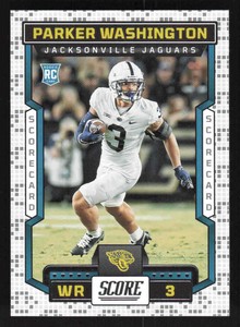 2023 Panini Score #361 Parker Washington RC Scorecard