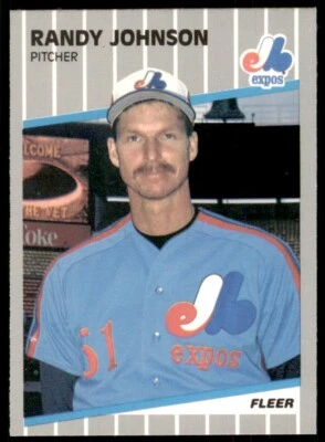 1989 Fleer #381 Randy Johnson RC - Image 1 of 2