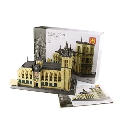 Original Authentic Notre Dame Cathedral of Paris  Building Block 1376pcs  5210 - Image 1 of 4