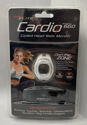 ¡Nuevo! Monitor de ritmo cardíaco Sportsline Elite cardio para mujer 660 codificado Foto 1 de 4
