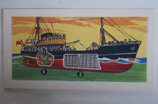 Ships & Their Workings Vintage 1961 Ching & Co Trade Card Modern Diesel Trawler