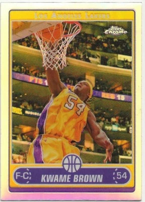 2006-07 Topps Chrome Kwame Brown Refractor #22 - Image 1 of 2