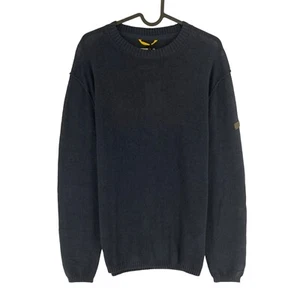 Camel Active Men Navy Blue Linen Blend Crew Neck Sweater Jumper Size S - Picture 1 of 12