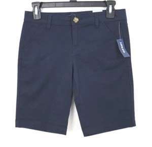 NEW Old Navy Classic Rise Stretch Girl's Navy Shorts Size 12 - Picture 1 of 4