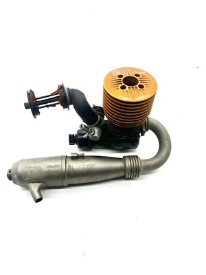GRP .21 Nitro Engine 1/8 With Tuned Pipe & Carb - Image 1 of 4