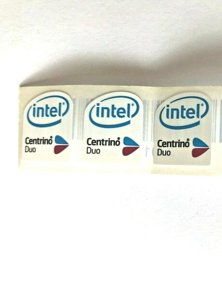 3 Intel Centrino Duo PC Laptop Case Badge Stickers - Image 1 of 1