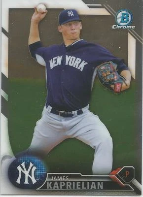 James Kaprielian New York Yankees 2016 Bowman Chrome Prospect - Image 1 of 2