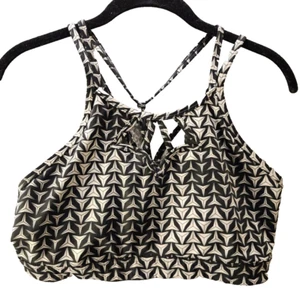 Victoria Sport Victoria Secret Trainingstop Gr. L schwarz weiß Print kurz cropped - Bild 1 von 19