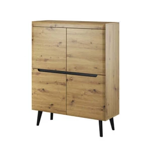 Nordi Chest of Drawers Artisan Oak - Scandic Style whit Four Push to Open System - Picture 1 of 3
