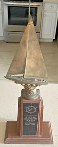 Vintage Junior Commodores Trophy St Petersburg Yacht Club 21” X 8” Free Shipping - Picture 1 of 11
