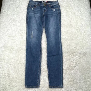 Cabi Jeans Distressed Dark Wash Skinny Leg Denim Pants Womens 2 - Picture 1 of 6