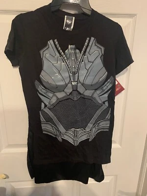 New Rubies Faora Costume T-Shirt With Cape Superman Man Of Steel Child Size Med - Image 1 of 4