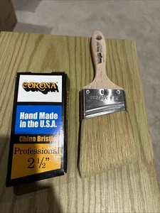 Corona Tan Angle China Bristle 2.5 Pro Paint Brush - Picture 1 of 1