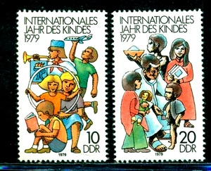 1979 IYC,Intl Year of Children,Doctor,medical assistance,Games,Food,DDR,2422,MNH - Picture 1 of 1