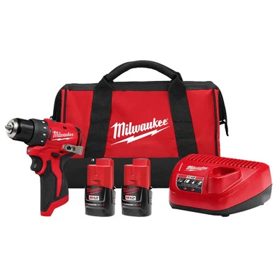 Milwaukee 3401-22 M12 12V 3/8" Subcompact Brushless Drill/Driver Kit - Image 1 of 4