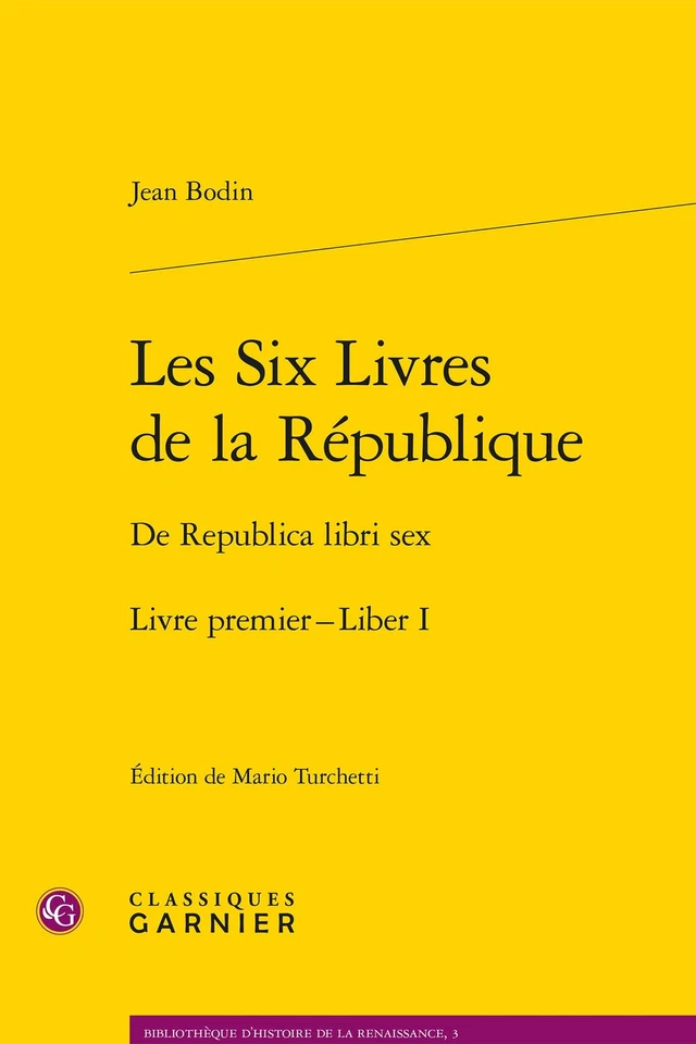 Les Six Livres de la Republique / de Republica Libri s**. Livre  - Image 1 of 1