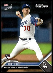 2023 Topps Now Bobby Miller #PS-21 Postseason Stars RC Dodgers - Picture 1 of 2