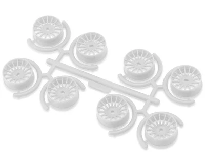 Yeah Racing Mini-Z AWD 8.5mm Multi-Spokes Narrow Wheel Set (White) - Image 1 of 2