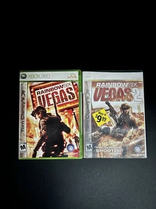 Tom Clancy's Rainbow Six Vegas 1 & 2 Bundle (Microsoft Xbox 360) CIB Tested - Picture 1 of 10