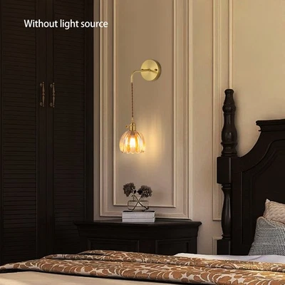 Vintage Wall Sconce, Flower Wall Lamp, Wall Mounted Lamp - Image 1 of 4