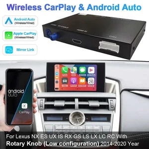 Wireless CarPlay Apple&Android Auto For Lexus NX ES UXIS RX GS LS LX LC RC 14-20 - Picture 1 of 18