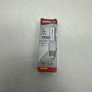 Satco S3107 120V 100W T4 E11 Base Light Clear Bulb US SELLER - Picture 1 of 4