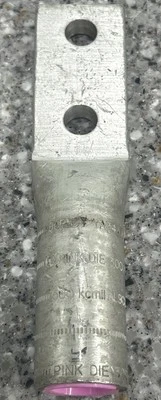 BURNDY COMPRESSION LUG ALUMINUM 2-HOLE YA34A3UG - Image 1 of 3