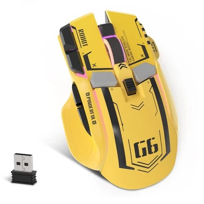 G6 Gaming Mouse, Wired/Wireless/Bluetooth Tri Modes, 5 Adjustable DPI and 11 ... - Image 1 of 4