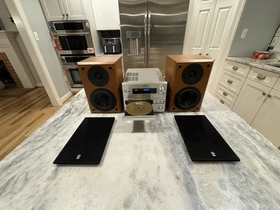 Yamaha Natural Sound CD Receiver Speakers System CRX-E300 NX-E300 TESTED Bundle - Image 1 of 4