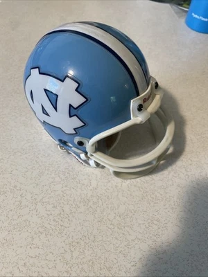NORTH CAROLINA TAR HEELS MINI NCAA FOOTBALL HELMET RIDDELL College 3 5/8 - Image 1 of 4
