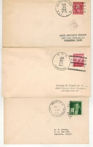 US NAVY CANCELS 1936/1941 SHIP - AIR STATION - NAVAL OPERATIONS - PENSACOLA ETC - Picture 1 of 3