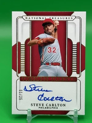 Steve Carlton 2025 National Treasures Timeless Talents AUTO 01/25 K3 Phillies Foto 1 de 2