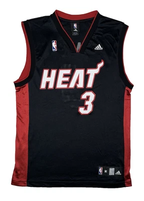 Vintage Adidas Dwayne Wade Miami Heat NBA Authentic Jersey Men's Size M #3 Y2K - Image 1 of 4