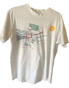 Vtg Hanes Ventura Deadhead T-Shirt L Cotton USA Grateful Skeleton Print Fair - Picture 1 of 14