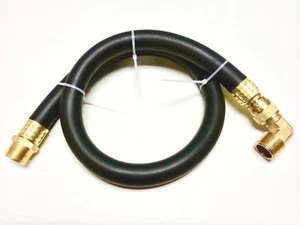 Compressed Air Jumper Hose 3/4" MPT w/ Female Swivel 500 P.S.I. w/ 90° Elbow 4' - Picture 1 of 10